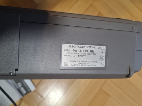Sharp 4000 elektronische - pa-4000,