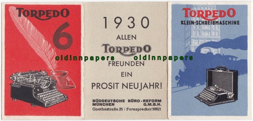 Alte torpedo schreibmaschinen - alte,
